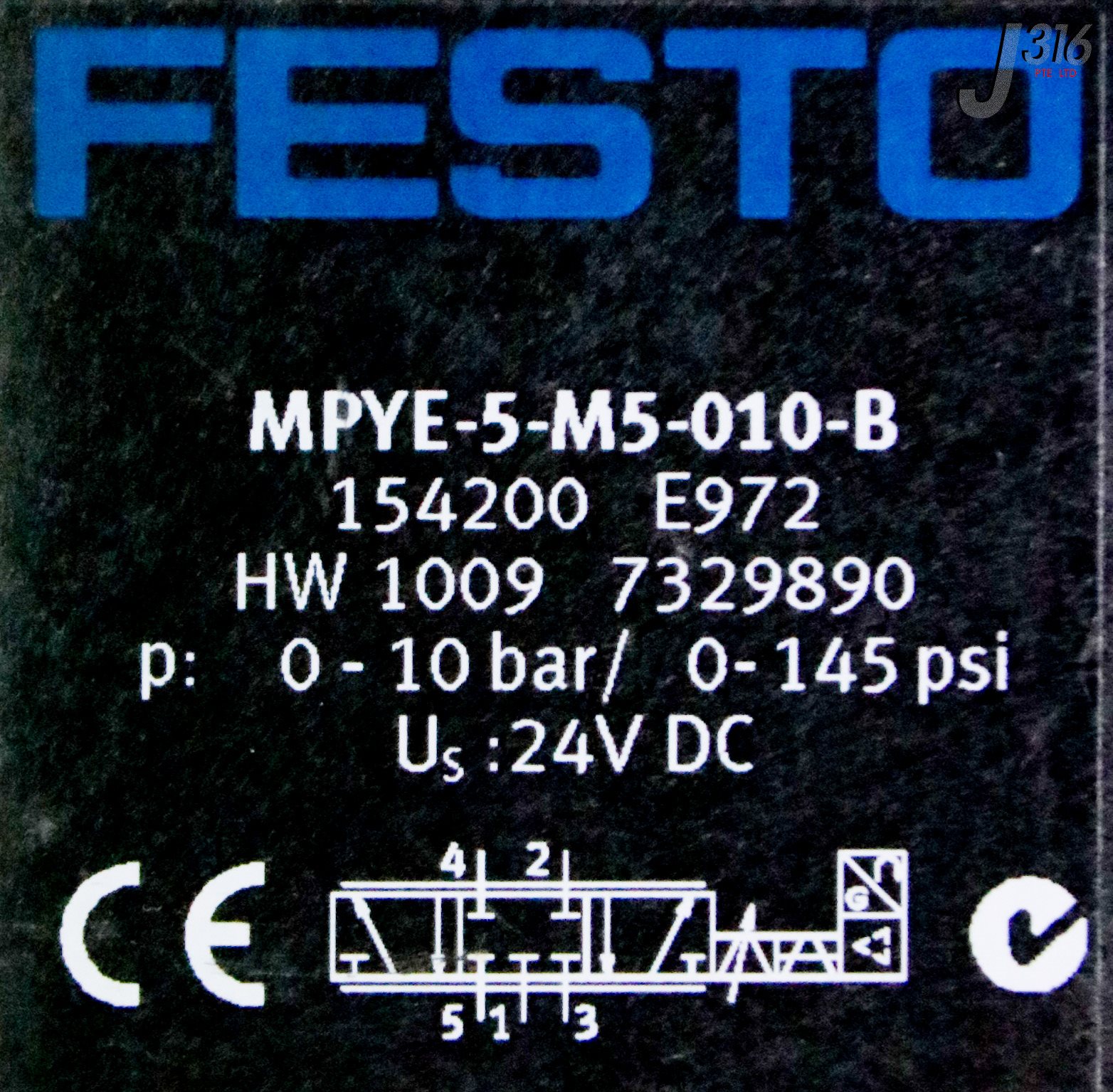 M 36873 FESTO DIRECTIONAL CONTROL VALVE, P/N: 154200 MPYE-5-M5-010-B